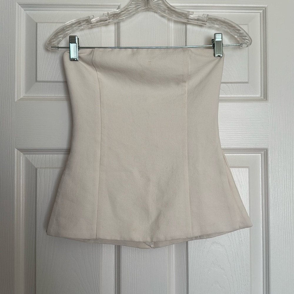 Aritzia Wilfred Light Birch Posh Tube Top XS